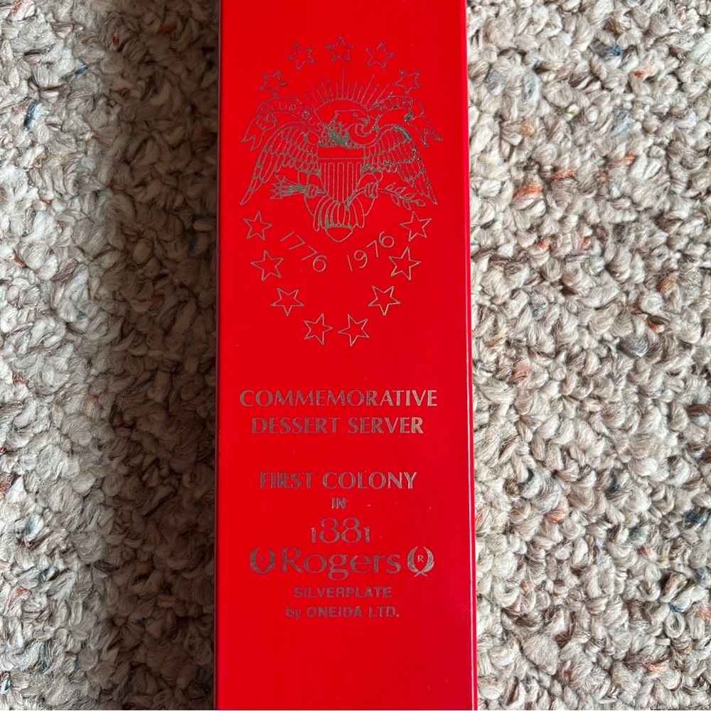 NEW (1976) 1881 Roger’s Silver-plate Dessert Server Spoon In Box ONEIDA Antique